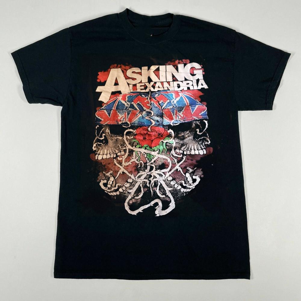 Rare Asking Alexandria Band Cotton Black S-2345XL Unisex T-Shirt Unisex T-Shirt XL