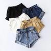 YPFF Women's High-Waisted Wide-Leg Denim Shorts - Summer European & American Style Fashion