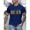 It Is Beer Time T Shirt for Men Vintage T-Shirt Round Neck Tees Classic Man Clothes Oversize Tops Fashion Harajuku Mens Clothing