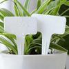20pcs 10cm White Potted Flower Pot Label T-shaped Plant Label Plant Identification Memo Label Horticultural Planting Accessories