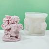 3d Candle Silicone Mold, Sculpture Candle Mold for Candle Resin Craft Gypsum Ornament Home Decorations