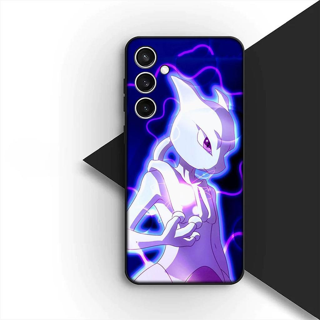 Mew two P-Pokemons P-Pikachus GO Phone Case for OPPO A80 A18 A16 A40 A17 A15 A38 A78 A79 A54 A57 A12 A60 4G 5G Protective Cover