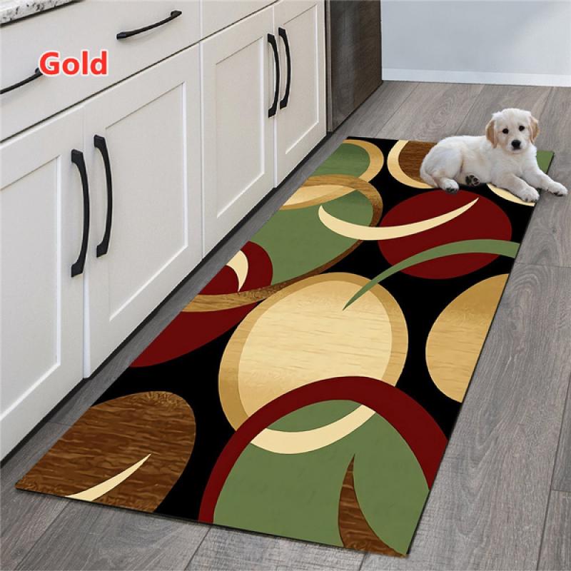 💰Koop AntiSlip Kitchen Carpet Geometric Patterns Printed Entrance