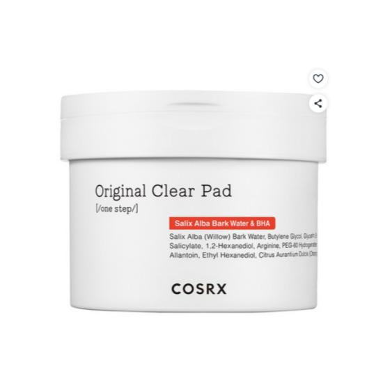 COSRX One Step Original Clear Pad Exfoliating BHA Toner Pads Pore Care 70 Pads 140ml
