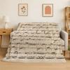 Musiktheorie Chart Klavier Gitarre Akkorde Flanelldecke Weiche Überwurfdecke für Schlafzimmer Wohnzimmer Bett Reise Camping Picknick Nickerchen