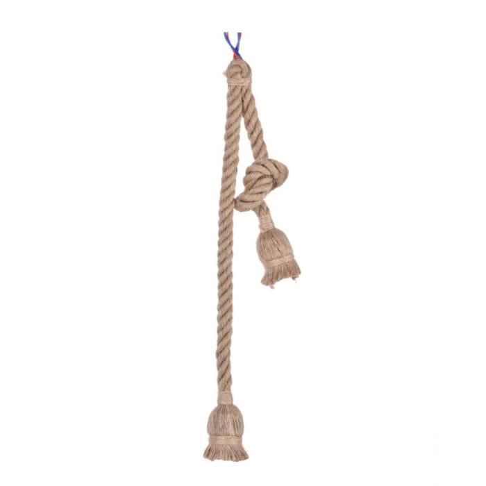 Suspension en corde de chanvre - moo - e27 - style vintage - 1 m - double tête