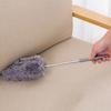 Infällbar Dammvippa Rostfritt Stål Långt Handtag Dammborste Bil Hushålls Rengöringsverktyg Mikrofiber Damm Kycklingfjäder