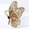 Luxury Rhinestone Butterfly Brooches for Women Unisex Pearl Insect Pins Event Party Gift Backpack Decoration Clothes Accessories