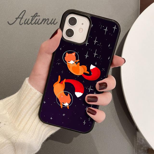 Urocze kreskówkowe zwierzątko Czerwone etui foArt na telefon dla iPhone 11 12 13 14 Pro Max mini XR XS SE 2020 7 8 Plus Galaxy S21 S22 Pokrowiec skorupa
