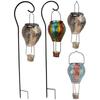 Solarbetriebene dekorative Nachtlampe IP55 Wasserdicht Hängende Heißluftballonlampe 600mAh für Innen Außen Garten Hof