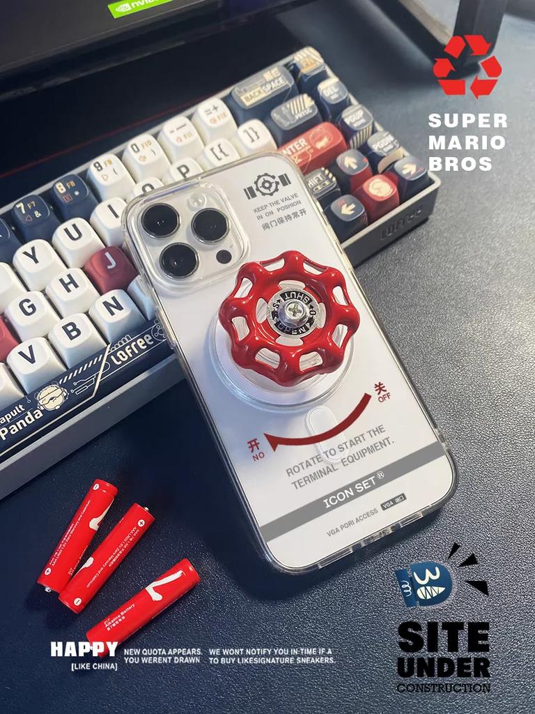 Valve Magnetic Folding Mobile Phone Grip Holder Socket Pocket Support for Magsafe IPhone Mac Safe Ring Finger Expanding Stand