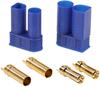 Set of 5 Pairs EC5 Male-Female Connectors – High Conductivity – Ideal for RC Model Batteries – Blue – Polyester