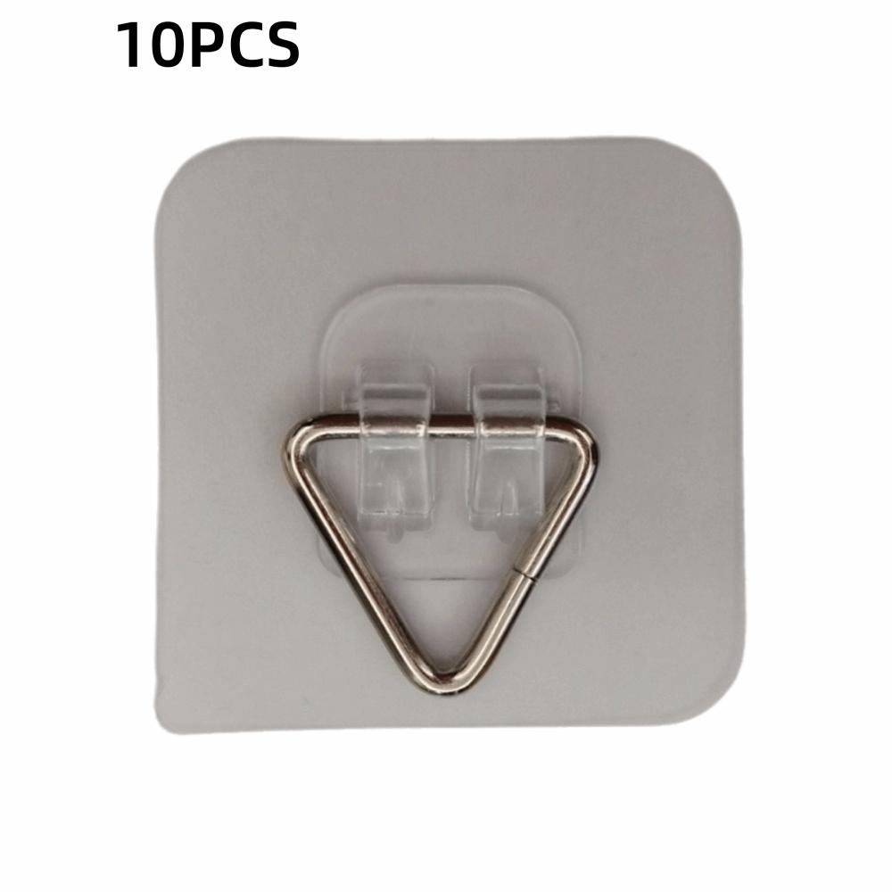 10 ADET Deliksiz Montaj Yapışkan Plaka Askı Kancası Dekoratif Tabaklar Fotoğraf Çerçeveleri