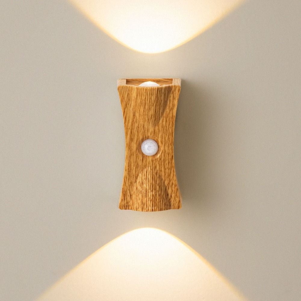 Adjustable Brightness LED Wall Lamp Wireless 3 Color Rechargeable Night Light Up Down Light Magnetic Base Motion Sensor Light