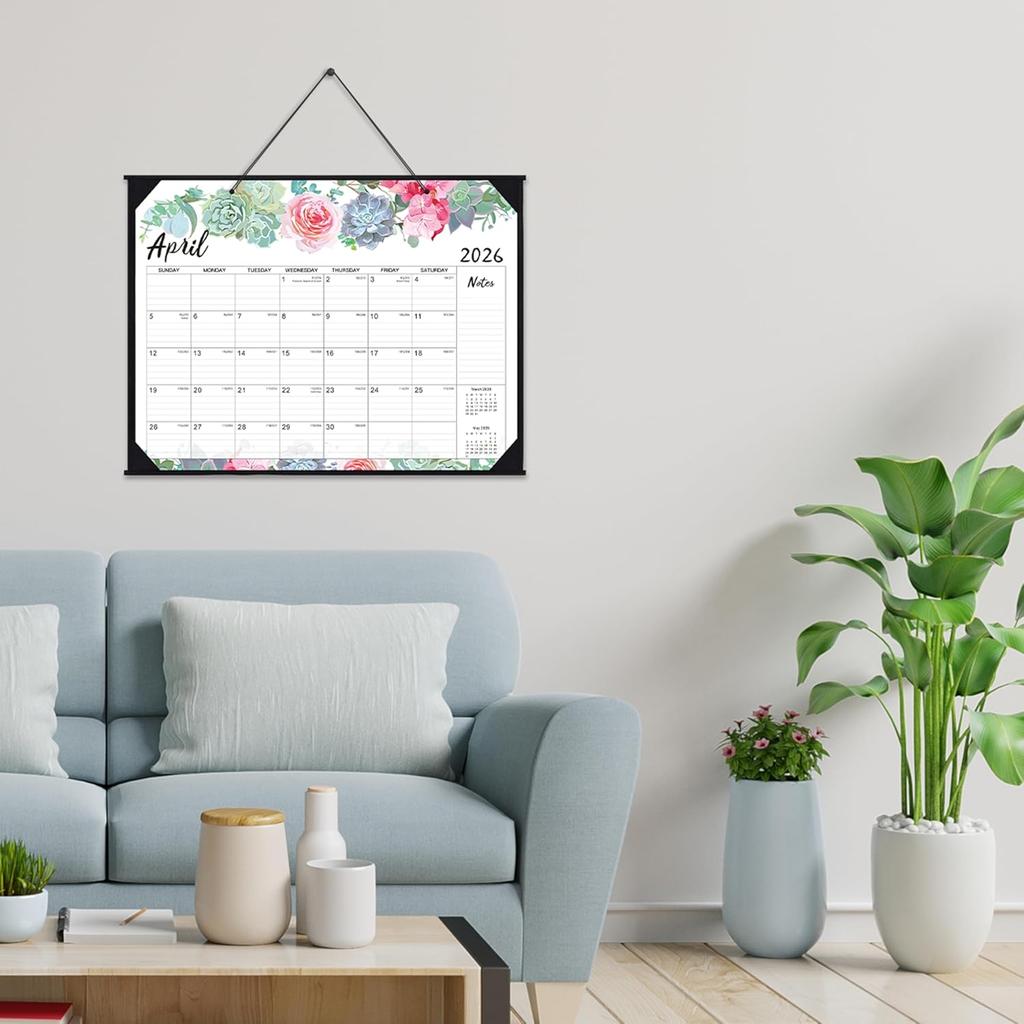 2026 Desk Calendar - Jan 2026 - Dec 2026, 12 Months Large Monthly Desk Calendar, 22" x 17", Desk Pad, Large Ruled Blocks, to-do List & Notes, Best