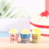 4PCS Miniature Dollhouse Popcorn Pretend Play Doll House Simulation Food