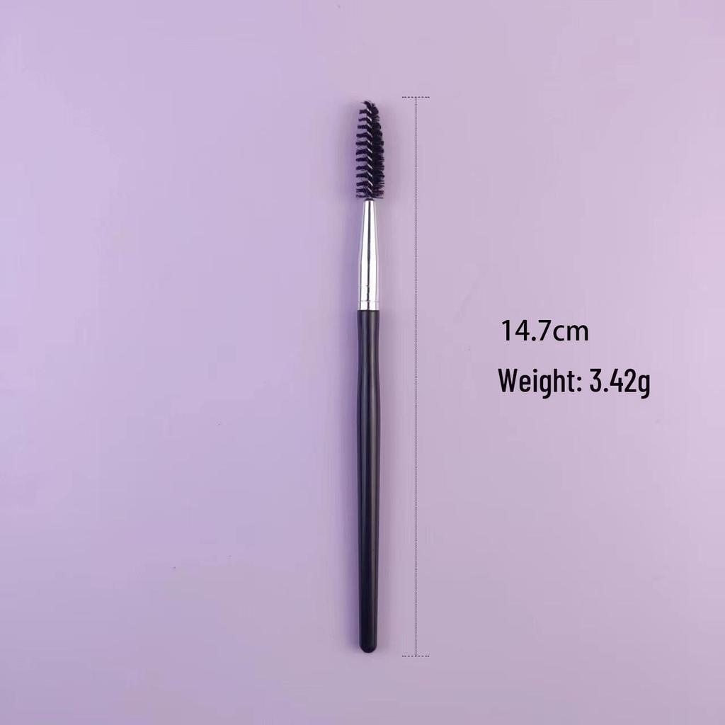 Double-Ended Eyebrow & Eyeshadow Brush - Angled Concealer & Spiral Eyelash Tool for Professional Eye Makeup
