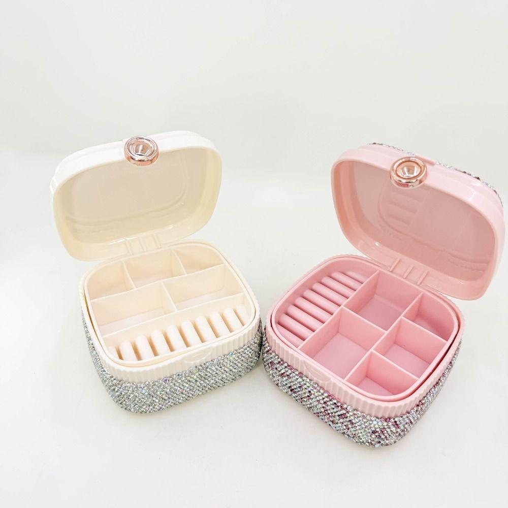 

with Mirror Rhinestone Jewelry Box Creative Jewelry Display Box Bracelet чорний