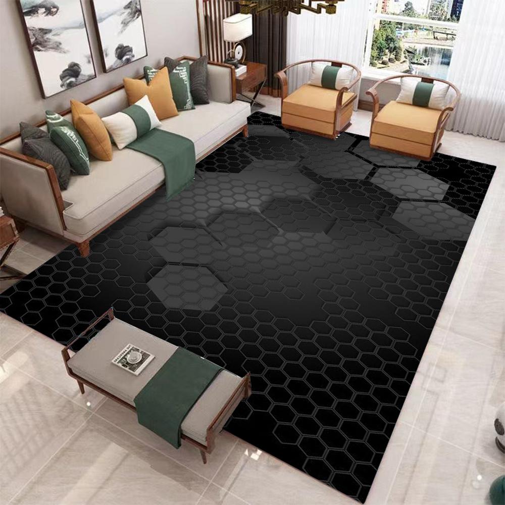 

3D Geometric Pattern Carpet for Living Room Stereo Visual Design Indoor Home Decor Large Area Rug Floor Mat for Modern Home 40x60cm