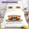 3-teiliges Bettbezug-Set (1 * Bettbezug + 2 * Kissenbezug, ohne Kern), Go Ahead Eagles Print Weiches Ganzjahres-Bettwäscheset, Heimschlafzimmer-Dekoration Geschenk