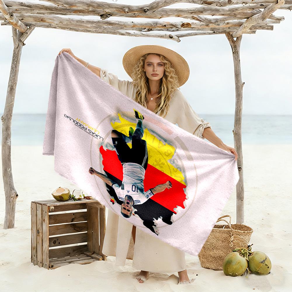Ac Milan Celebration Moment Beach Towel Super Soft & Absorbent Comfortable Lightweight