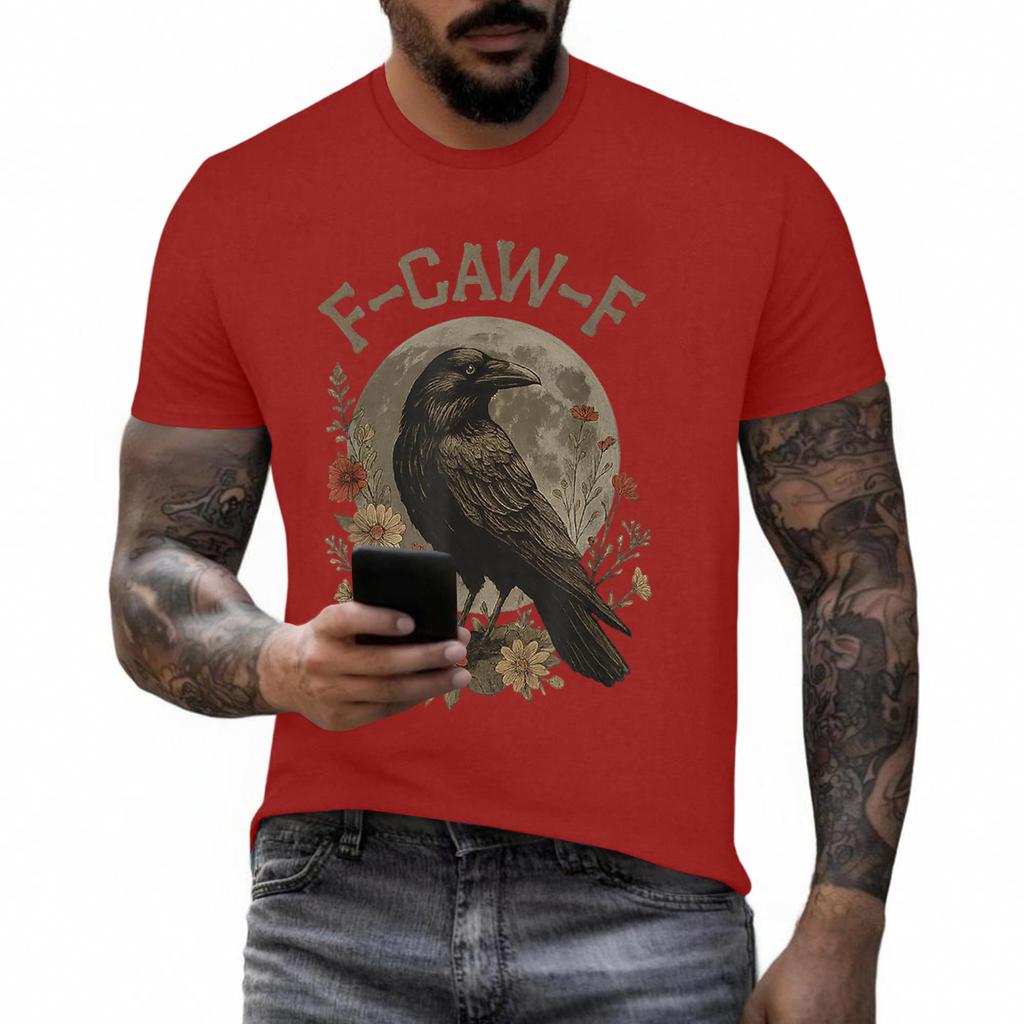 Funny F Caw F Chicken Rooster Cawing F-Caw-F Saying Pun T-Shirt