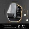 Irregular Shape LED Vanity Mirror: Wall-Mounted, Luminous, Smart Cloud Bedroom Makeup Mirror with Lights