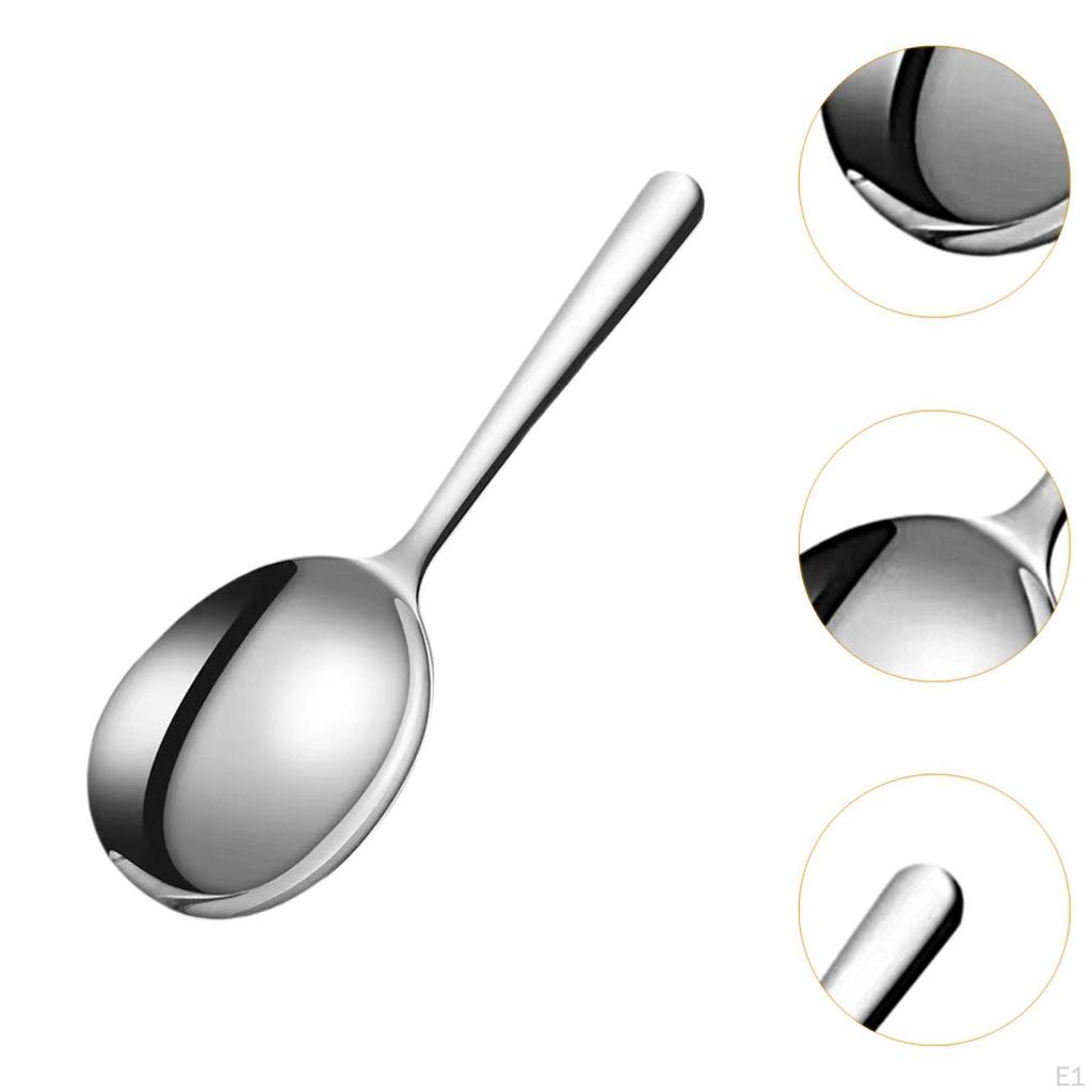 Rice Spoon Food Serving Convenient Multifunction Cooking Utensil Stainless Steel Nonstick for