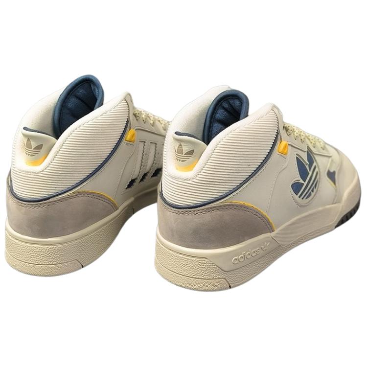 adidas Originals Drop Step XL Comfortable Soft Thin Sole Non-Slip Wear-Resistant High-Top Skate Shoes Unisex Skate Shoes White JH9598