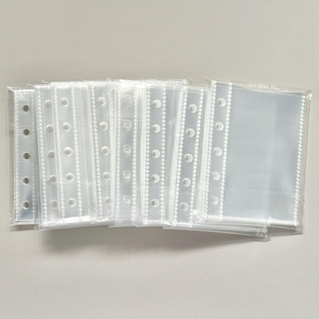 10Pcs Transparent Album Replacement Sheet, Durable PP Bag for Photo, Business Cards and Souvenirs, for Secure Storage