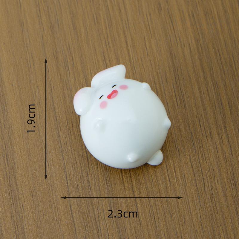 

Мультяшный милый шар животное микро-пейзаж настольные украшения украшения, пухлый маленький кролик Танюань DIY аксессуары The lying rabbit