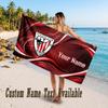 Athletic Bilbao FC Design Beach Towel Custom Text Large Towel for Beach Vacation