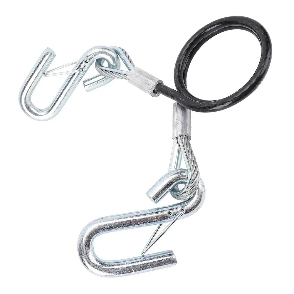 1pcs Car Trailer Safety Tow Rope Maximum Extension Length 27.6 In Spring Tow Rope For RV Accessories