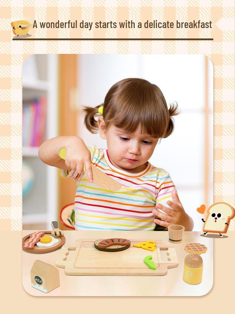 Children's Wooden Cake & Pastry Kitchen Play Set: Dessert & Baking Toys for Ages 3-6