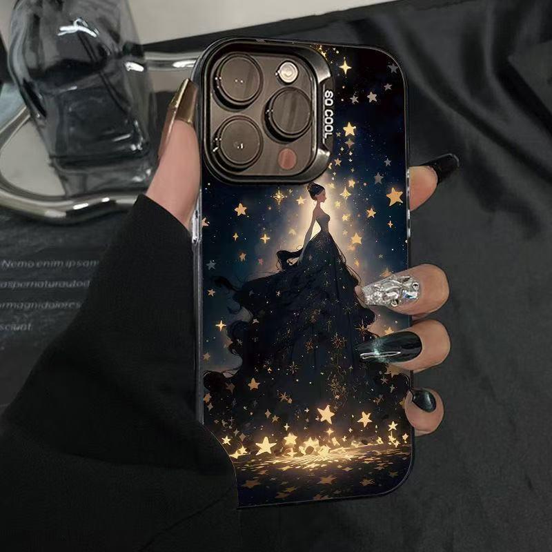 

Срібна Зірка Весільна Сукня Чохол для Телефону для iPhone 13/14/15/16/17 Pro/Pro Max iPhone 12 Pro Max