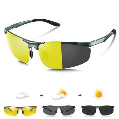 YAYGOD Photochromic Night Day and Night Polarized Sunglasses Color Photochromic Sports UV400 Ideal for Nighttime Outdoor and Sunglasses, Brightening,