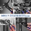 WORKPRO Water Pump Pliers and Pliers Wrench 180mm Total Quick Opening Width Adjustment and for and Nut Loosening Set, 2-Piece Set, Length, Button,