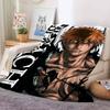 Adventure Anime B-BLEACH Blanket For Sofa Office Bed Plane Travel Sleep Read Relax Camping Soft And Warm