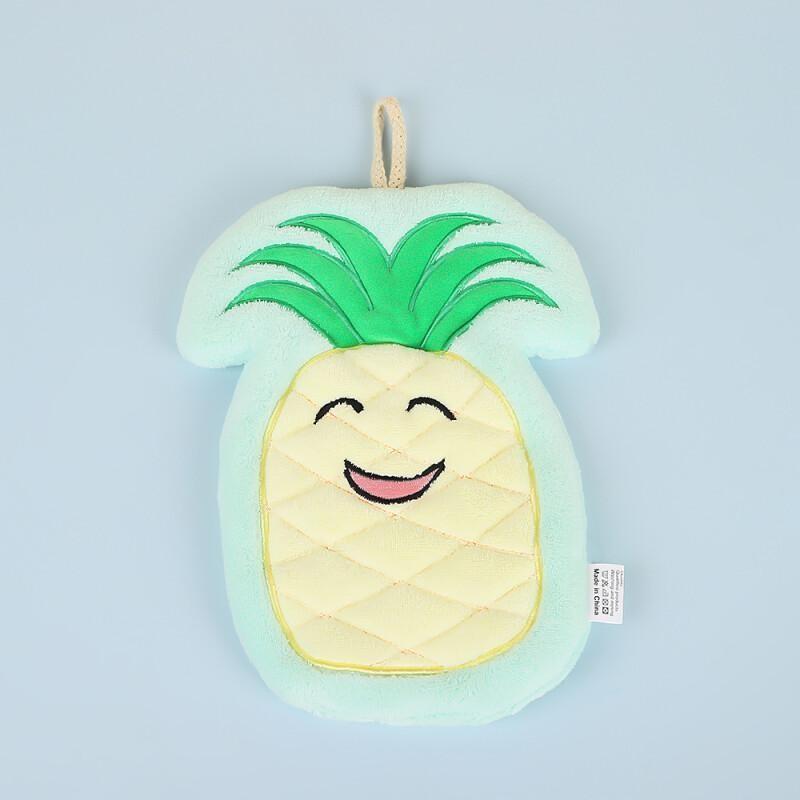 New Cute Cartoon Fruit Hand Towel Hanging Style Kitchen Hand Towel Quick Drying Cloth Thickened Towel Handkerchief