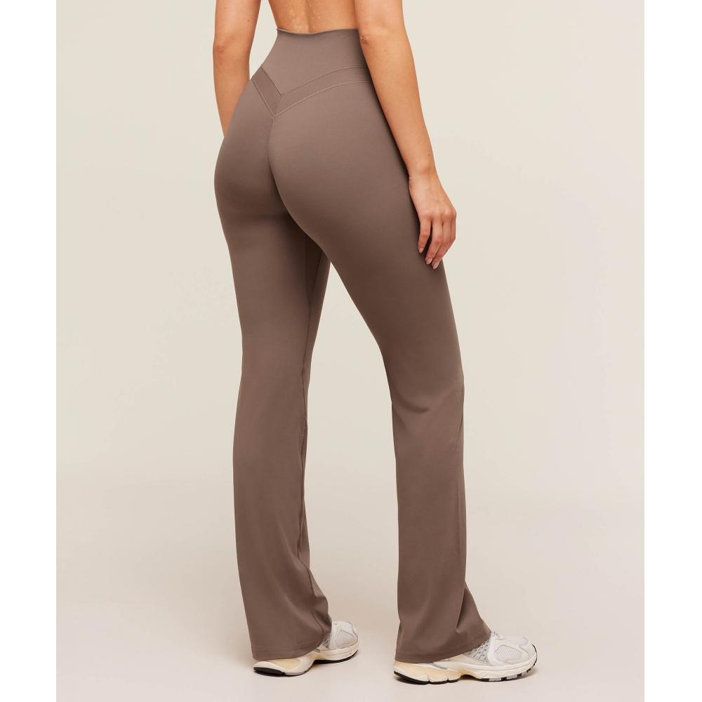 Gymshark Whitney Tall Flared Leggings Soft Brown B4c1t Nbzv