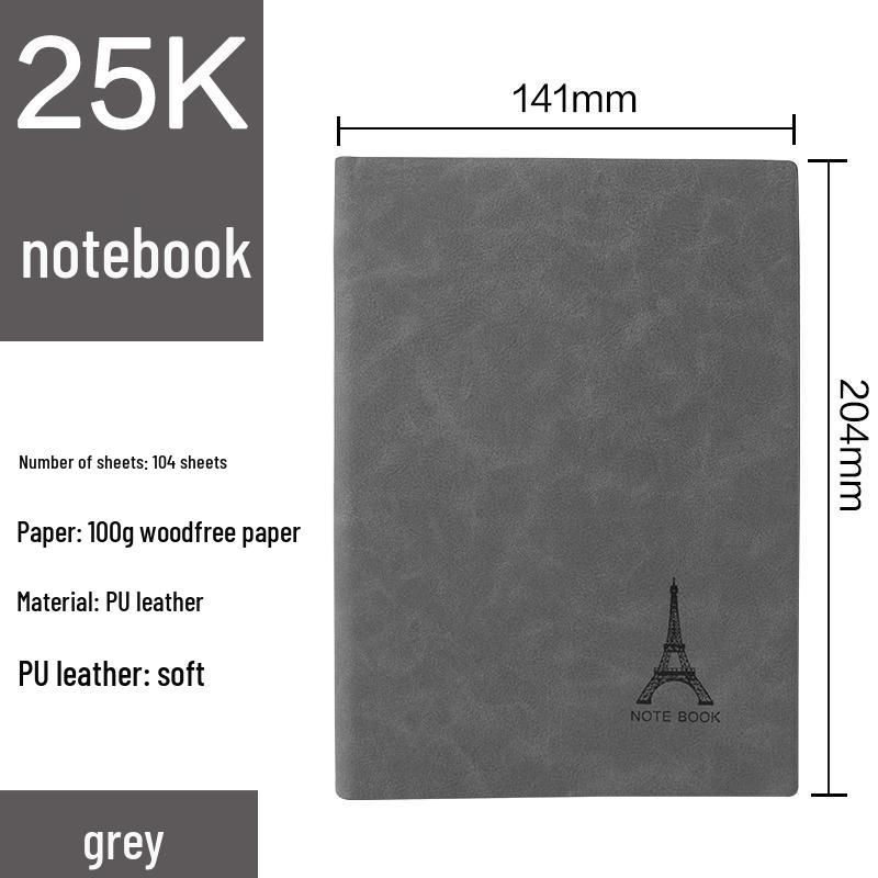 A5 Business Notebook Diary - Large Meeting Record Book, Office Supplies