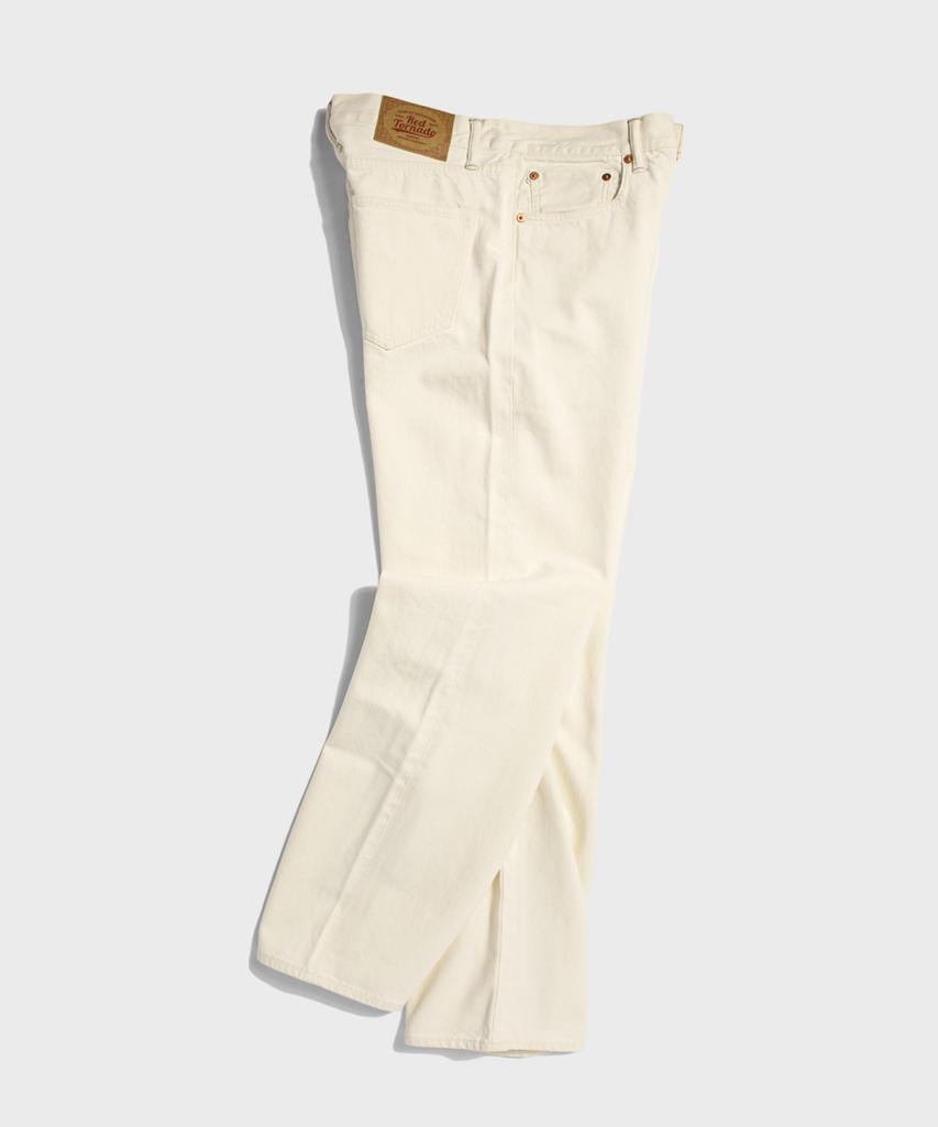 Ledeutoneido 1955 Heritage Selvedge Denim Jeans Ecru