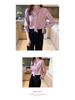 Women's White Chiffon Long Sleeve Shirt - 2025 Spring/Summer Casual & Professional Design