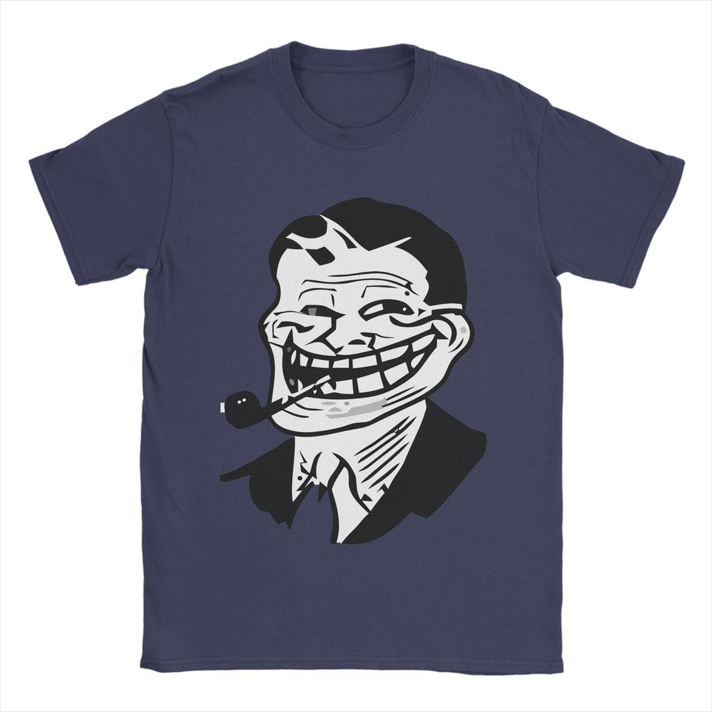 Unisex Trollface Meme Graphic T Shirt Pure Cotton Clothes Novelty Short Sleeve O Neck Tee Shirt Gift Idea TShirts