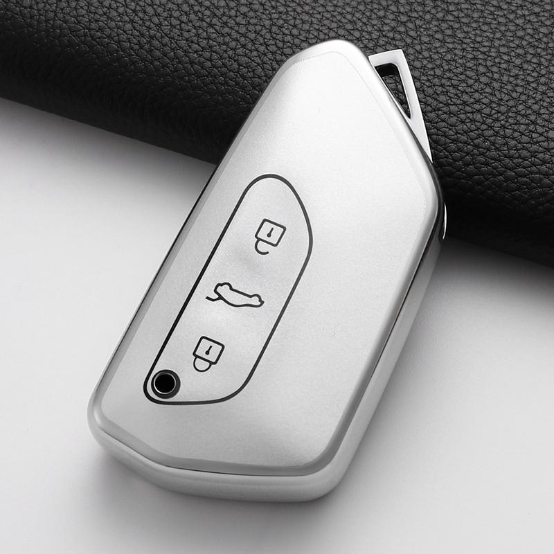 Soft Tpu Car Key Case Cover Shell Fob For Vw Volkswagen Golf 8 Mk8 Id3 Id.4 Cupra Skoda Octavia A8 Seat Leon Mk4 Accessories