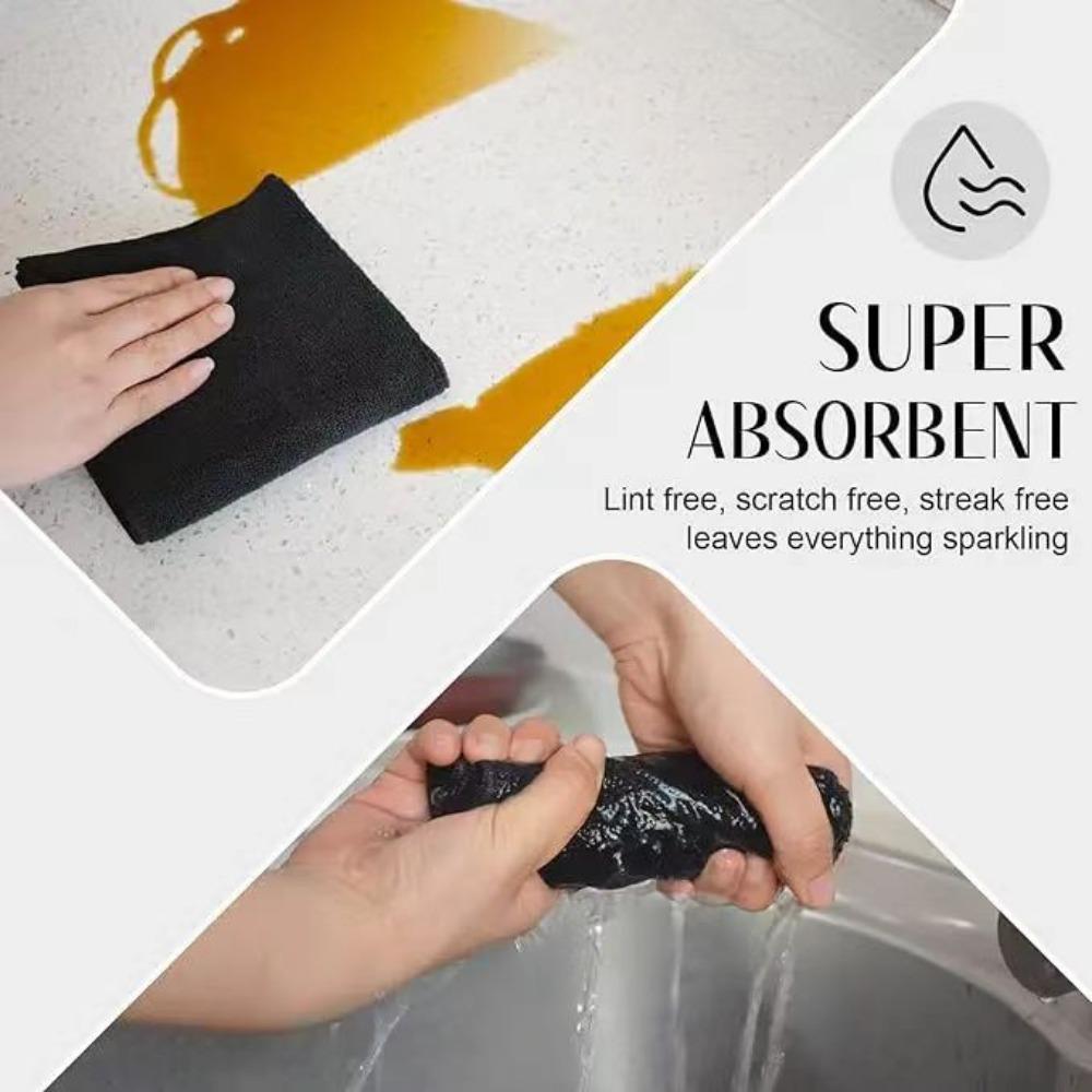 Microvezel Absorberende Doeken, Huishoudelijke Vaatdoeken, Keukenreiniging, Afwas- en Autoreinigingshanddoeken, Niet-Klevend Olie, Gemakkelijk Schoon te Maken, Schuurpads