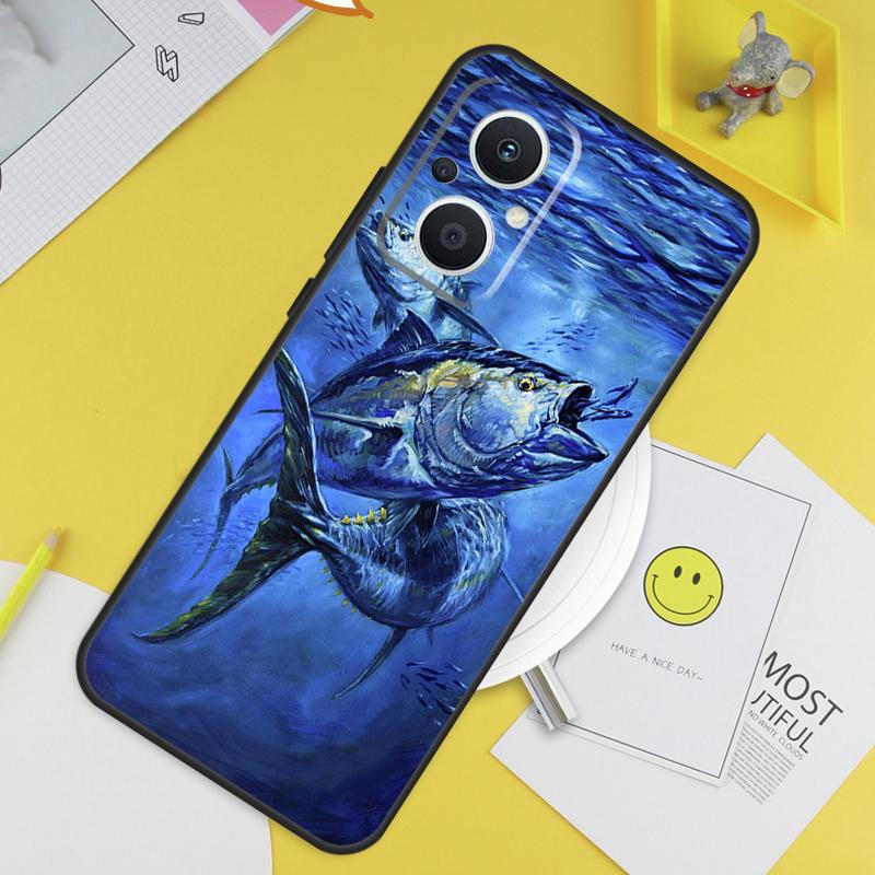 Bluefin Tuna Case For OPPO Reno 7 8 8T 2Z 4Z 5Z 6 Lite 10 Pro OPPO Find X5 X6 Pro X2 Lite X3 Neo Cover