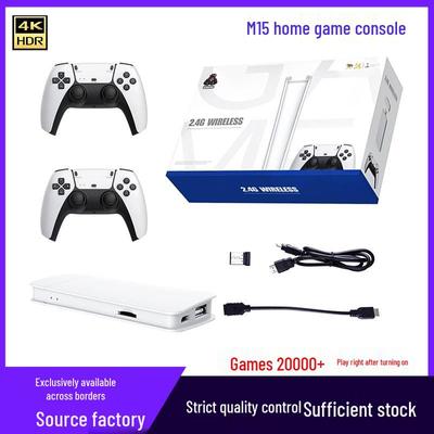 M15 Drahtlose TV-Spielkonsole mit Dual-Controllern, 20.000 Arcade-Spiele, HDMI