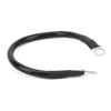11.8in Ground Wire 4AWG 25mm² 150A High Toughness Flexible Earth Cable for Battery Inverter Black