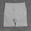 Women's High-Waist Seamless Yoga Shorts – Pleated Peach Butt Tummy Control, Summer Cycling & Running